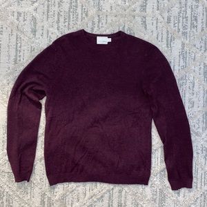 Topman premium merino wool sweater, merlot color